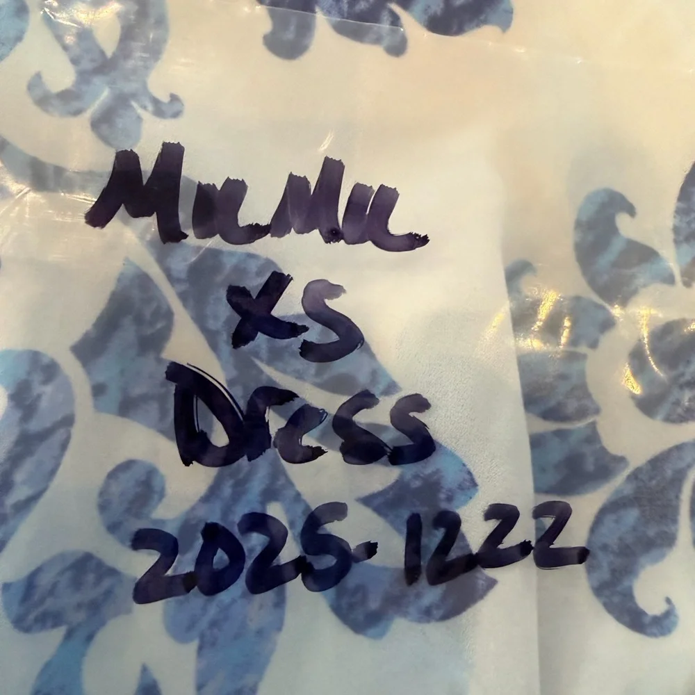 Show Me Your Mumu Blue White Damask Maxi Dress Off Shoulder XS